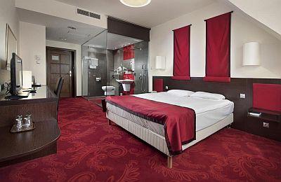 Czterogwiazdkowy Hotel Rubin Wellness na wzgórzu Sas w Budapeszcie, Apartament - ✔️ Rubin Wellness Hotel Budapest ✔️ Wellness Hotel Budapeszt